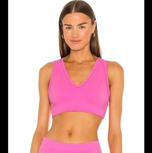 NWT Helmut Lang Double Seamless Bra XS/S Disco Pink Revolve